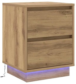vidaXL Κομοδίνο με Artisan Oak 39 x 34.5 x 50 εκ. Επεξεργασμένο ξύλο