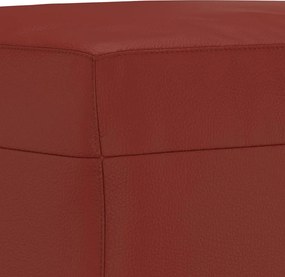 vidaXL Πάγκος Μπορντό 100x35x41 εκ. Υφασμάτινος