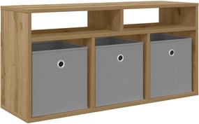 vidaXL Χαμηλό γραφείο 87 x 27,5 x 43 εκ Artisan Oak