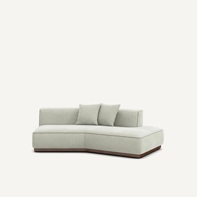 Γωνία καναπέ δεξιά από βελούδο stonewashed, JACOPO