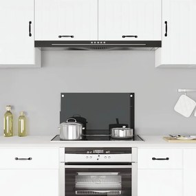 vidaXL Πλάτη Κουζίνας Μαύρη 70 x 40 εκ. από Ψημένο Γυαλί
