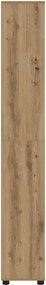 vidaXL Ντουλάπι Μπάνιου Artisan Oak 30,5 x 30 x 195 εκ