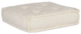 vidaXL Modular Pouffe Cream 70x70x36 ύφασμα