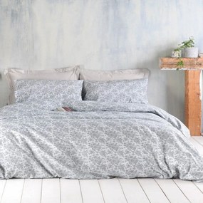 Σεντόνια Bendetta Με Λάστιχο (Σετ 4τμχ) Grey Ρυθμός Queen Size 165x205cm 100% Cotton