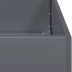 vidaXL Ζαρντινιέρα Ανθρακί 200x80x40 εκ. από Χάλυβα