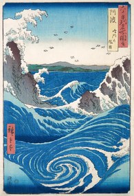 Αναπαραγωγή View of the Naruto whirlpools at Awa, Utagawa Hiroshige