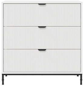 vidaXL Πλαϊνό γραφείο Λευκό 79.5 x 33 x 82 εκ Επεξεργασμένο ξύλο