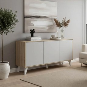 Μπουφές Billie pakoworld sonoma-γκρι 149x40x77εκ