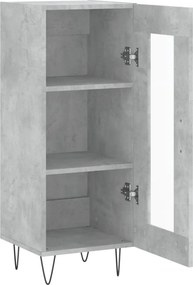 vidaXL Ντουλάπι Γκρι Σκυροδέματος 34,5x34x90 εκ. Επεξεργασμένο Ξύλο