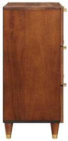 vidaXL Σετ Μπουφέ 2 pcs Καφέ 60 x 33.5 x 75 εκ. Μασίφ ξύλο μάνγκο