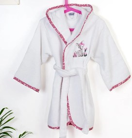 Βρεφικό Μπουρνούζι Dimcol Deer 197 White-Pink Λευκό No02