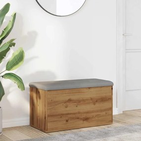 vidaXL Πάγκος αποθήκευσης  Artisan Oak 82x42x45 cm Κατασκευασμένο ξύλο