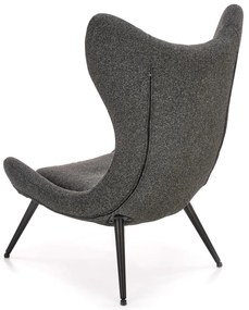 ATLANTIS leisure armchair dark grey/ black DIOMMI V-CH-ATLANTIS-FOT