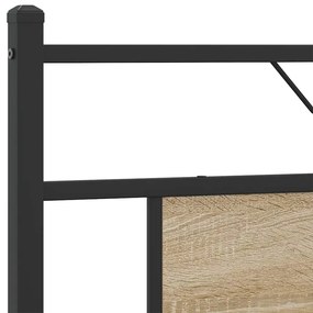 Πλαίσιο Κρεβατιού Χωρ. Στρώμα Sonoma Δρυς 160x200 εκ. Επ. Ξύλο - Καφέ