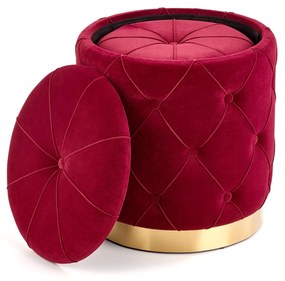 POLLY set of two stools, color: dark red DIOMMI V-CH-POLLY-PUFA-BORDOWY