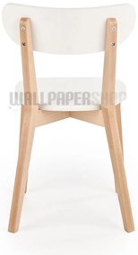 Καρέκλα Λευκή Ξύλινη 45x50x81