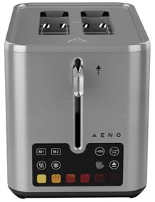 Τοστιέρα ψωμιού AENO ATS0004, 1600W, 4 φέτες, 6 στάδια, 3 λειτουργίες, αφαιρούμενος δίσκος για ψίχουλα, Inox