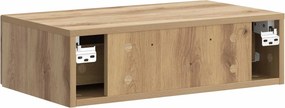 vidaXL Τραπεζάκι Τοίχου 59 x 34,5 x 17 εκ. Επεξεργασμένο Ξύλο