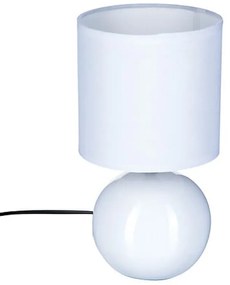 Επιτραπέζιο φωτιστικό PWL-1210 pakoworld Ε14 60W κεραμικό σε λευκό gloss χρώμα Φ13x25εκ