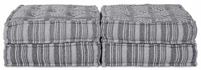 vidaXL Μαξιλάρι 2 pcs Ανοιχτό γκρι 70 x 70 x 36 εκ Πολυεστέρας