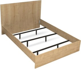 Κρεβάτι Troy Megapap χρώμα φυσικό οξιάς 150x200εκ.