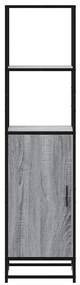 vidaXL Highboard Grey Sonoma Κατασκευασμένο ξύλο και μέταλλο