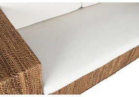 Καναπές κήπου Home ESPRIT Λευκό Φυσικό 192 x 92 x 65 cm