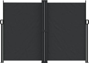 vidaXL Σκίαστρο Πλαϊνό Συρόμενο Μαύρο 180 x 1200 εκ.