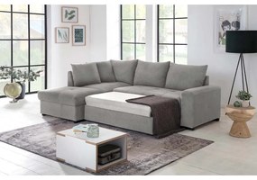 BILL ΚΑΝΑΠΕΣ ΚΡΕΒΑΤΙ ΓΩΝΙΑ ΑΡΙΣΤΕΡΗ ΓΚΡΙ 241x173x94 - 70-0407