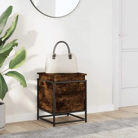 vidaXL Κουτί Αποθήκευσης με Καπάκι Δρυς 40x40x51,5 εκ. Επεξ. Ξύλο
