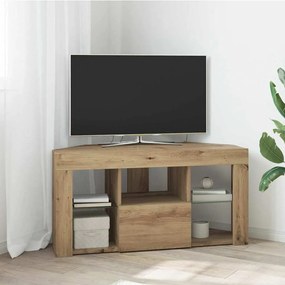 Γωνιακός LED Τηλεοπτικός Κάμπινγκ Artisan Oak 108 x 40 x 50 εκ.