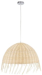 Φωτιστικό Οροφής Jakarta 00712 1xΕ27 Φ50x36cm Beige GloboStar