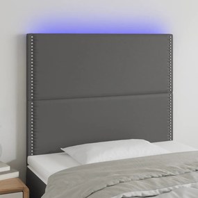 Κεφαλάρι Κρεβατιού LED Γκρι 80x5x118/128 εκ 3122360