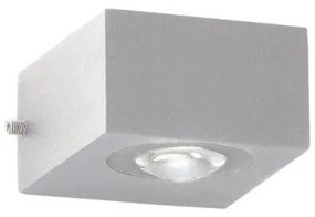 Απλίκα Φωτιστικό Τοίχου Helsinki IP54 8x7 Fischer Honsel-30399-Ασημί 30399