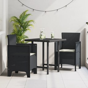 vidaXL Καρέκλες Κήπου 2 pcs Ανθρακί 53 x 49 x 85 εκ.