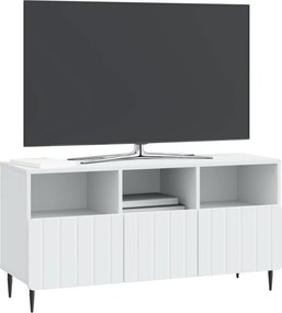 vidaXL Ντουλάπι TV Λευκό 102 x 34,5 x 50 εκ. Επεξεργασμένο Ξύλο