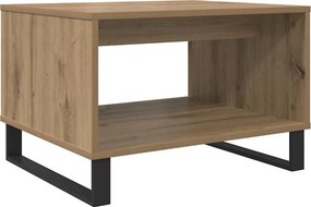 vidaXL Τραπεζάκι σαλονιού artisan δρυς 60 x 50 x 40 εκ