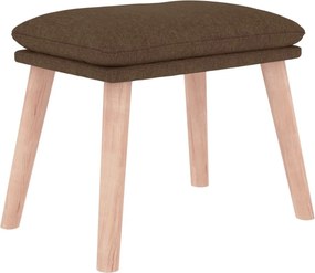 vidaXL Υποπόδιο Καφέ 45 x 29,5 x 35 εκ. Υφασμάτινο