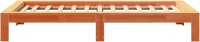 vidaXL Σκελετός Κρεβ. Χωρίς Στρώμα Καφέ Κεριού 90x200 εκ Μασίφ Πεύκο