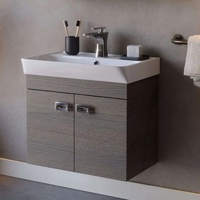 Έπιπλο Μπάνιου Πάγκος Με Νιπτήρα Neon S3BNEON060AN 60x41x55,5cm Anthracite Ceranic,Mdf