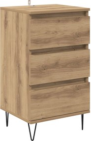 vidaXL Πλαϊνό γραφείο Artisan Oak 40 x 35 x 70 εκ.