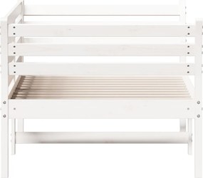 vidaXL Καναπές Κρεβάτι Χωρίς Στρώμα Λευκό 80x200 εκ. Μασίφ Ξύλο Πεύκου