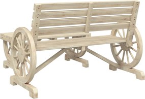 vidaXL Σαλόνι Κήπου Σετ 2 Τεμαχίων από Μασίφ Ξύλο Ελάτης