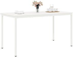 vidaXL Τραπέζι μπαρ Λευκό 110 x 55 x 105 εκ. Στερεά ξυλεία πεύκου