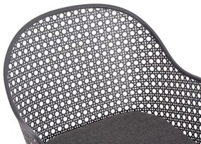 Καρέκλα - Πολυθρόνα OREGO C6268.01 Σκούρο Γκρί Αλουμινίου με Μαξιλάρι 56x59x81Υεκ. 56x59x81 εκ.