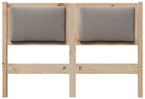 vidaXL Κεφαλάρι Άλλο Καφέ 120 cm Μασίφ ξύλο πεύκου