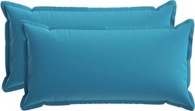 VidaXL Κάλυμμα Μαξιλαριού 2 τμχ. HOUTEN Γαλάζιο 40 x 80 cm Πολυεστέρας