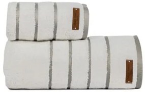 Makis Tselios Home Πετσέτα Προσώπου Private 50x90εκ. White Βάρους 600gr/m²