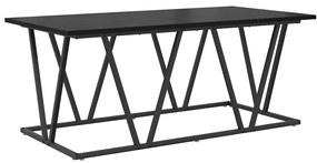 vidaXL Τραπέζι Καφέ Μαύρο Δρυς 100x50x40 εκ. Φτιαγμένο από ξύλο και μέταλλο