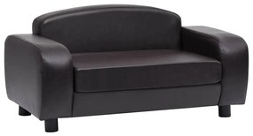 vidaXL Καναπές-Κρεβάτι Σκύλου Καφέ 80x50x40 εκ. από Συνθετικό Δέρμα